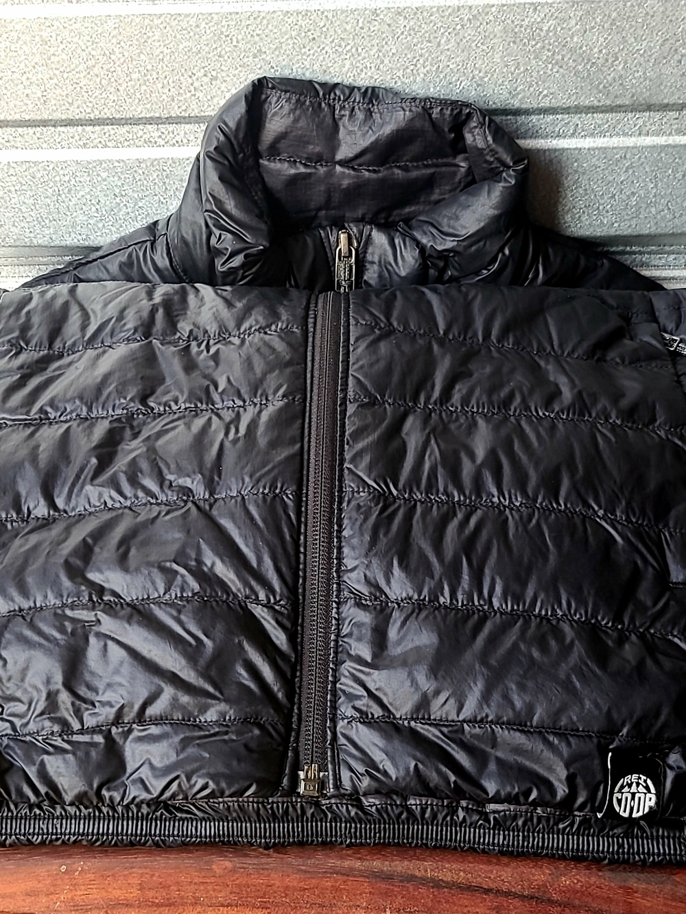 REI Mens Small Black Puffer Jacket -